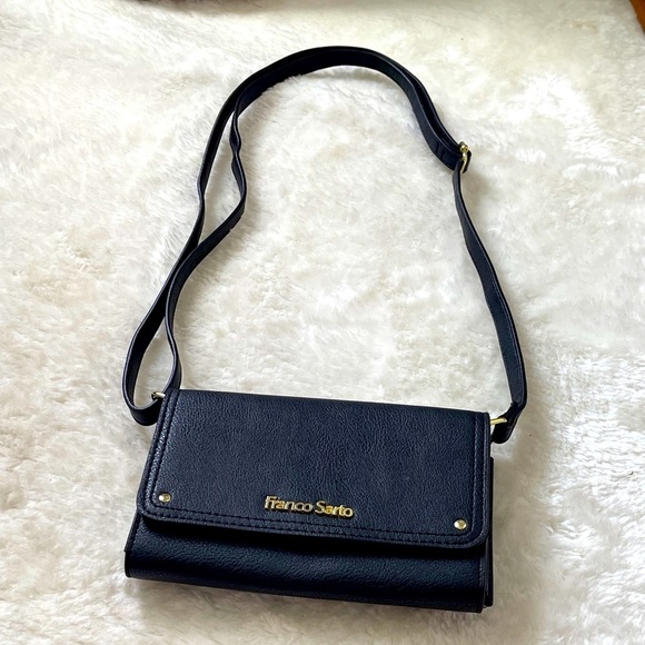 Franco Sarto Elegant Black Crossbody Bag - Picture 1 of 10